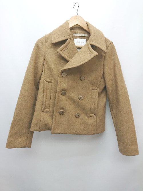 ◇ Spick & Span スピック&スパン 定番 大人女子 シンプル 長袖 ピーコート サイズ38 キャメル レディース メンズ P 【中古】