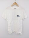 ◇ The BOOKSTORE Yale カレッジロゴ プリント 半袖 Tシャツ カットソー サイズM オフホワイト グレー系 メンズ P 【中古】