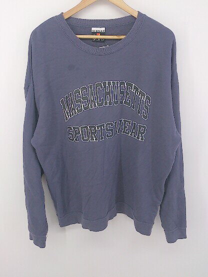 ◇ SIGNAL SPORTS プリント スウェット 長袖 トレーナー サイズ L パープル メンズ E 【中古】