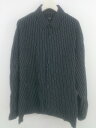 ◇ HARE ハレ ピンストライプ 長袖 シャツ サイズM ブラック ホワイト メンズ E 【中古】