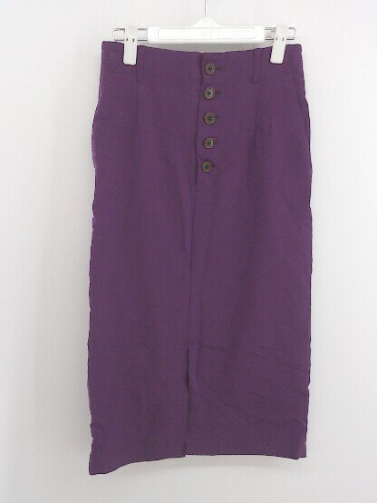 ◇ BEAUTY & YOUTH UNITED ARROWS 膝下丈 タイト スカート サイズ S パープル レディース P 【中古】