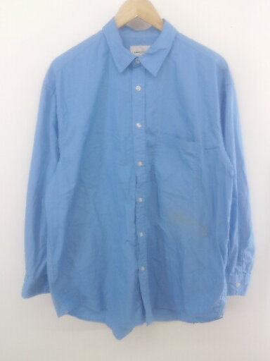 ◇ EMMA CLOTHES エマ クローズ オーバーサイズ 長袖 シャツ サイズM ブルー系 メンズ E 【中古】 ◇ EMMA CLOTHES エマ クローズ オーバーサイズ 長袖 シャツ サイズM ブルー系 メンズ E 【中古】