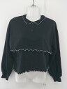 ◇ apres jour アプレジュール バイカラー タンクトップ シャツ アンサンブル サイズF ブラック レディース E 【中古】