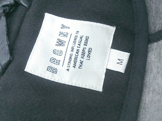 ◇ BROWNY ブラウニー 長袖 ピーコート サイズM ブラック メンズ P 【中古】