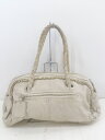 ◇ CASSELINI フリル ハンド ボストン バッグ アイボリー レディース P 【中古】