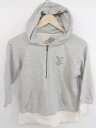 ◇ AMERICAN EAGLE OUTFITTERS 七分袖 ハーフジップ パーカー サイズM グレー レディース E 【中古】(4)