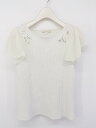 ◇ PROPORTION BODY DRESSING シフォン 切替 フレンチスリーブ カットソー サイズ2 ホワイト レディース E 【中古】