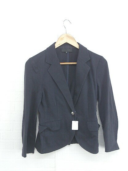 ◇ UNTITLED アンタイトル バックスリット 1B 長袖 テーラードジャケット サイズ2 ブラック レディース E 【中古】