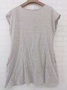 ◇ MOUSSY マウジー フレンチスリーブ カットソー チュニック サイズF ライトベージュ系 レディース P 【中古】