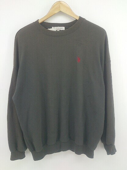 ◇ U.S.POLO ASSN ユーエスポロアッスン ワンポイント 長袖 トレーナー サイズF ダークグレー系 メンズ P 【中古】