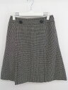 ◇ Leilian レリアン 千鳥格子 膝下丈 スカート サイズ7 ブラック系 レディース P 【中古】