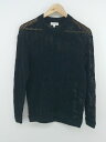 ◇ BEAUTY & YOUTH UNITED ARROWS 透かし編み コットンニット 長袖 カットソー サイズS ネイビー レディース P 【中古】