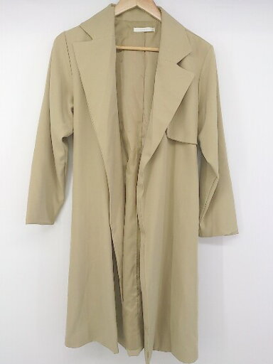 ◇ ◎ RETROGIRL レトロガール 長袖 トレンチ コート サイズM ベージュ レディース P 【中古】 ◇ ◎ RETROGIRL レトロガール 長袖 トレンチ コート サイズM ベージュ レディース P 【中古】