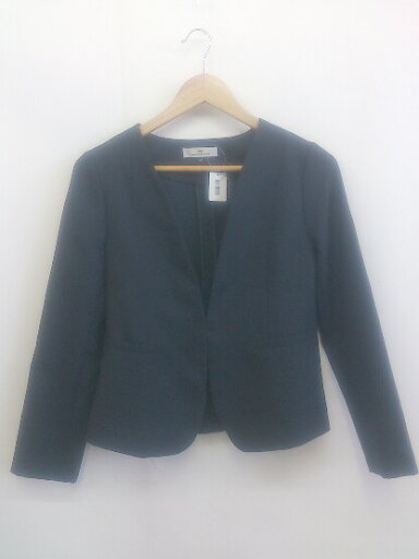 ◇ MEW'S REFINED CLOTHES ミューズリファインドクローズ 長袖 ジャケット サイズ38 ネイビー系 レディース P 【中古】 ◇ MEW'S REFINED CLOTHES ミューズリファインドクローズ 長袖 ジャケット サイズ38 ネイビー系 レディース P 【中古】