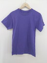 ◇ Champion チャンピオン ロゴ 半袖 Tシャツ カットソー サイズS パープル メンズ レディース E 【中古】