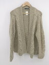 ◇ AMERICAN HOLIC アメリカン ホリック ケーブル 長袖 ニット カーディガン サイズF ベージュ レディース P 【中古】