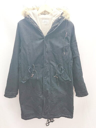 ◇ EMMA CLOTHES エマ クローズ 防寒 2WAY ボア フード 長袖 コート ジャケット サイズM ブラック レディース E 【中古】 ◇ EMMA CLOTHES エマ クローズ 防寒 2WAY ボア フード 長袖 コート ジャケット サイズM ブラック レディース E 【中古】