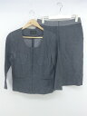 ◇ MADAM JOCONDE マダムジョコンダ ノーカラー ジャケット 膝丈 スカート セットアップ サイズ40 ブラック系 レディース P 【中古】