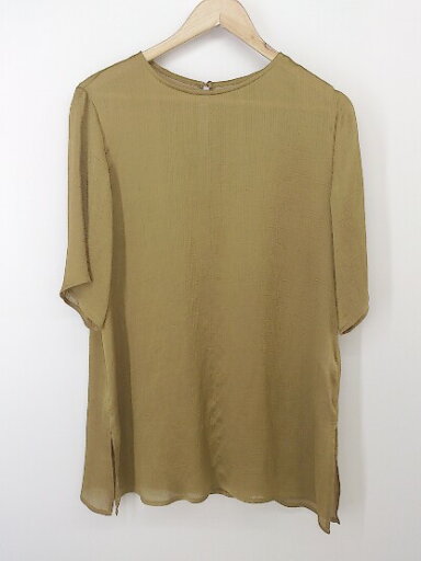 ◇ BEAUTY & YOUTH UNITED ARROWS サイドスリット 七分袖 チュニック ベージュ系 レディース P 【中古】 ◇ BEAUTY & YOUTH UNITED ARROWS サイドスリット 七分袖 チュニック ベージュ系 レディース P 【中古】