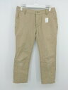 ◇ JOURNAL STANDARD ボタンフライ クロップド パンツ サイズ 36 ベージュ メンズ P 【中古】