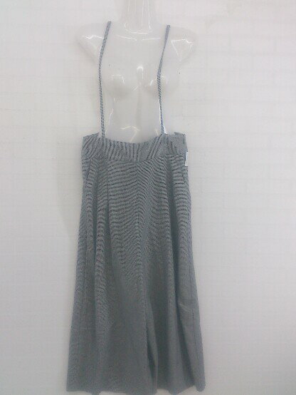 ◇ Discoat ディスコート 千鳥格子 サロペット サイズM ホワイト ブラック レディース P 【中古】