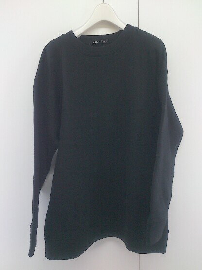 ◇ ZARA ザラ 裏起毛 オーバーサイズ 長袖 トレーナー サイズ EUR M USA M MEX 28 ブラック レディース P 【中古】