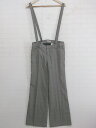 ◇ ◎ JAYRO white ジャイロ ホワイト タグ付 サスペンダー付 チェック パンツ サイズL グレー系 レディース P 【中古】