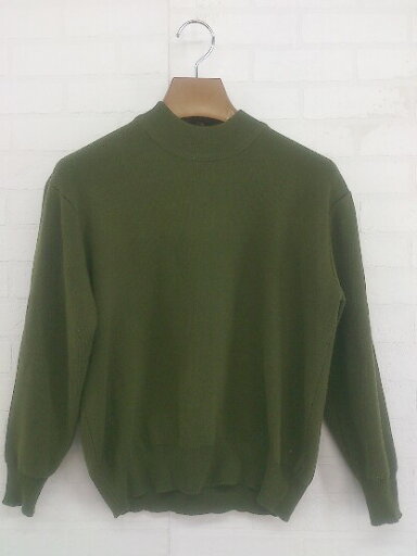 ◇ SENSE OF PLACE by URBAN RESEARCH ハイネック 長袖 ニット カットソー サイズF グリーン系 レディース P 【中古】 ◇ SENSE OF PLACE by URBAN RESEARCH ハイネック 長袖 ニット カットソー サイズF グリーン系 レディース P 【中古】