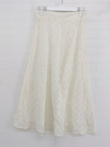 ◇ Te chichi TERRASSE テチチ テラス レース ロング フレア スカート サイズS ホワイト系 レディース P 【中古】 ◇ Te chichi TERRASSE テチチ テラス レース ロング フレア スカート サイズS ホワイト系 レディース P 【中古】