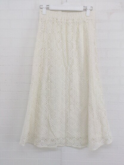 ◇ Te chichi TERRASSE テチチ テラス レース ロング フレア スカート サイズS ホワイト系 レディース P 【中古】
