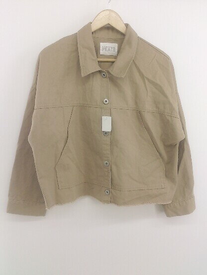 ◇ E hyphen world gallery イーハイフン ワールド ギャラリー 長袖 ジャケット サイズF ベージュ レディース P 【中古】