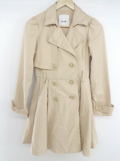◇ ◎ dazzlin ダズリン 長袖 トレンチ コート サイズS ベージュ レディース P 【中古】