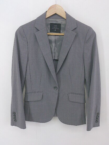 ◇ INED イネド 1B ウール混 長袖 ジャケット サイズ9 グレー レディース P 【中古】