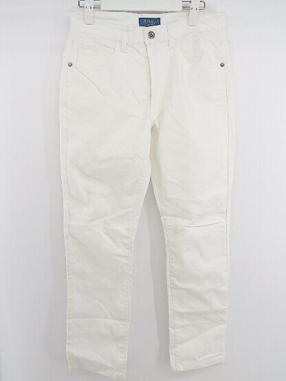 ◇ NAVY ネイビー ストレッチ パンツ サイズ30-31 オフホワイト メンズ P 【中古】