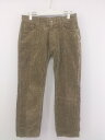 ◇ relume JOURNAL STANDARD uniform コーデュロイ カットオフ パンツ サイズM ベージュ メンズ P 【中古】