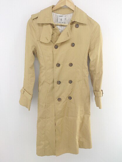 ◇ ◎ ROPE PICNIC ロペピクニック ベルト付 長袖 トレンチ コート サイズ38 ベージュ レディース P 【中古】