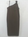 ◇ Simplicite シンプリシテェ ロング キャミソール ワンピース ダークブラウン レディース P 【中古】