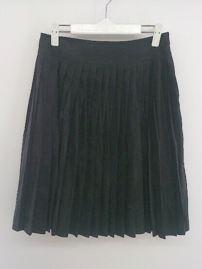 ◇ TRUSSARDI トラサルディ 起毛 膝丈 プリーツ スカート サイズ38 ブラック レディース P 【中古】(4)