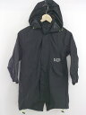 ◇ ◎ highking ハイキング 2WAY ジップアップ 長袖 フィールド コート サイズ M 120〜140 ブラック レディース メンズ P 【中古】