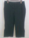 ◇ UNITED ARROWS ユナイテッドアローズ レース 切替 クロップド パンツ サイズ40 ブラック レディース P 【中古】