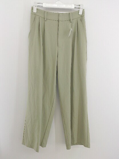 ◇ Saloon サルーン ウエストゴム パンツ スラックス サイズ36 ライトグリーン系 レディース P 【中古】(4)
