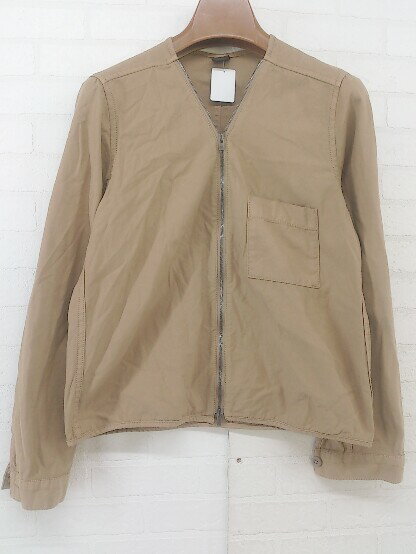 ◇ URBAN RESEARCH DOORS アーバン リサーチ ドアーズ 長袖 ジップアップ ジャケット サイズ38 ベージュ系 レディース P 【中古】