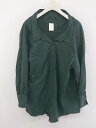 ◇ JEANASIS ジーナシス 長袖 シャツ ブラウス サイズF グリーン系 レディース P 【中古】(4)