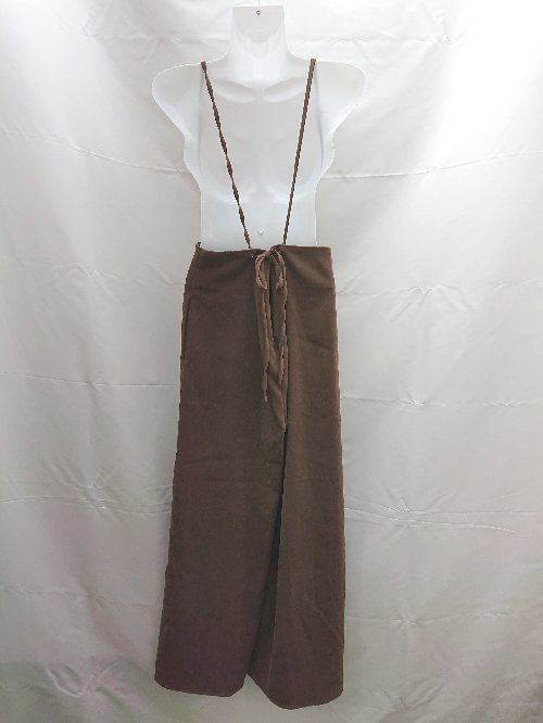◇ CLOCHE クロシェ バックジップ　無地 なし オールインワン サイズ2 ブラウン レディース E 【中古】