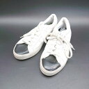 ◇ adidas アディダス ロゴ シンプル スニーカー サイズ22 ホワイト レディース E 【中古】
