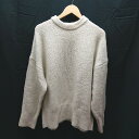 ◇ SELECT MOCA セレクトモカ クルーネック シンプル 長袖 ニット セーター フリーサイズ アイボリー オフホワイト レディース E 【中古】