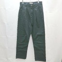 ◇ CLASSICAL ELF クラシカルエルフ 1タック カラー 大きめサイズ シンプル 黒 デニム パンツ XLサイズ ブラック レディース E 【中古】