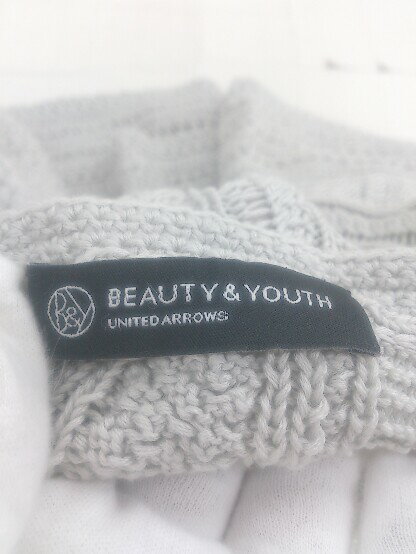 ◇ BEAUTY&YOUTH UNITED ARROWS 半袖 ショート丈 ニット カットソー グレー レディース P 【中古】