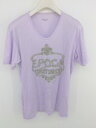 ◇ EPOCA UOMO エポカウォモ デザイン 半袖 Tシャツ カットソー サイズ46 ラベンダー メンズ P 【中古】