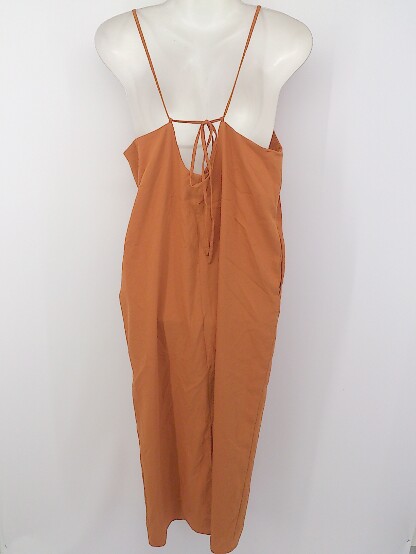 ◇ LOWRYS FARM ローリーズファーム ロング キャミソールワンピース サイズF オレンジ系 レディース P 【中古】